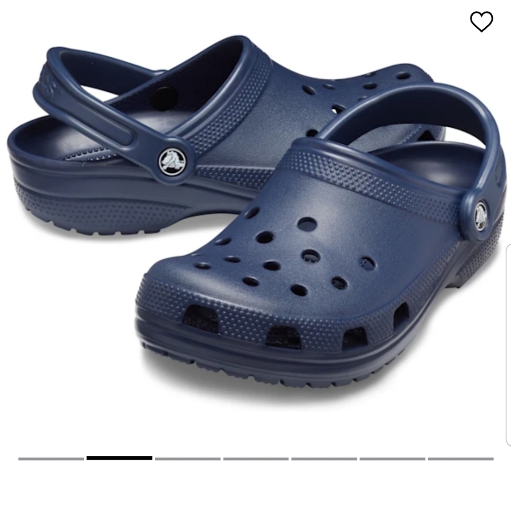 NWT Men's Navy Classic Crocs Clog
